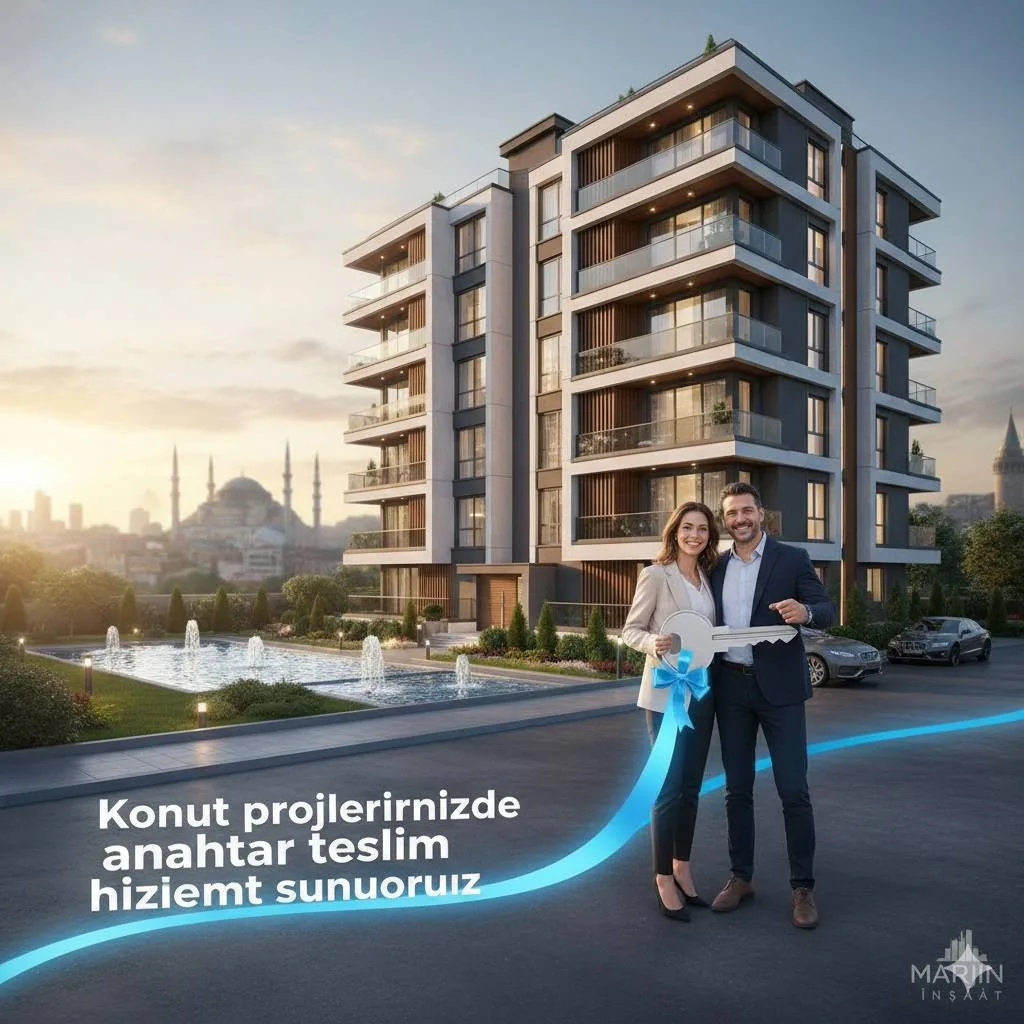 Konut projelerinizde anahtar teslim hizmet sunuyoruz
