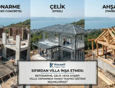 Betonarme, Çelik veya Ahşap: Villa Yapımında Hangi Taşıyıcı Sistemi Seçmelisiniz?