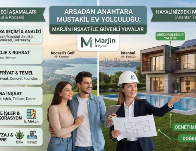 Arsadan Anahtara İstanbul, kocaeli’de Müstakil Ev Yapım Süreci