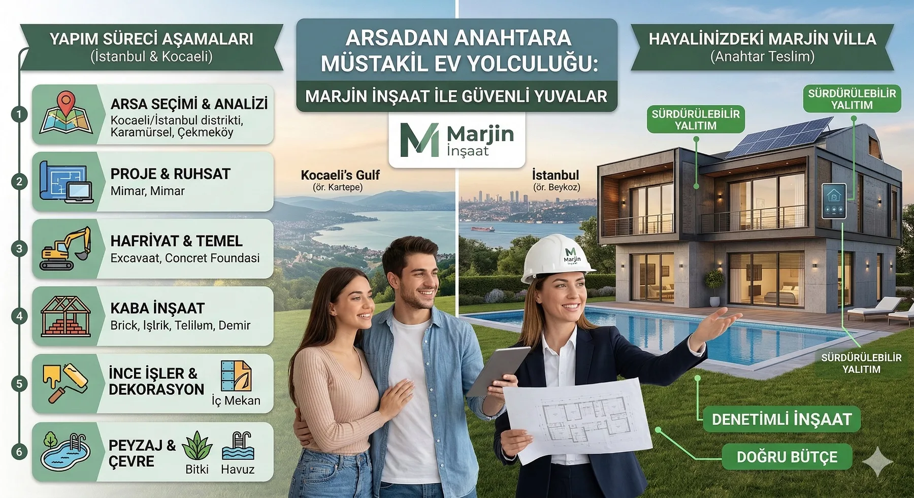 Arsadan Anahtara İstanbul, kocaeli’de Müstakil Ev Yapım Süreci